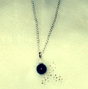 Black Obsidian Necklace & Earrings